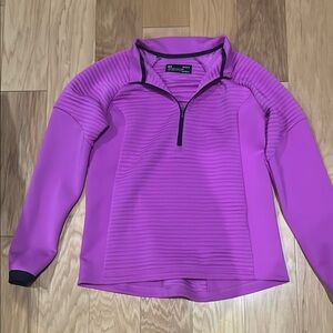Under Armour Magenta Quarter-Zip Top for Women- Size Large